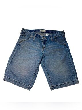 Levis Womens Denim Shorts Size 6 Stretch Mid Rise Blue Casual Summer